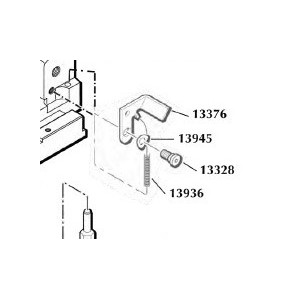 13936 - Tab/Spring Arm Spring