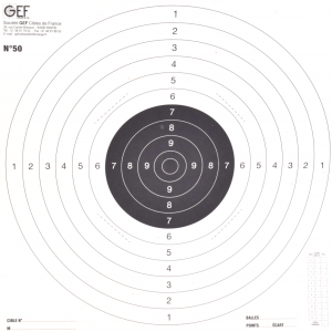 Cible C50 53X52- lot de 200pcs