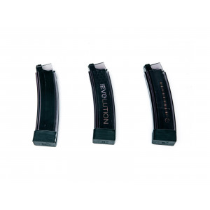 Scorpion EVO 3 A1, 75 rd. magazine, smoky, 3-pack - ASG