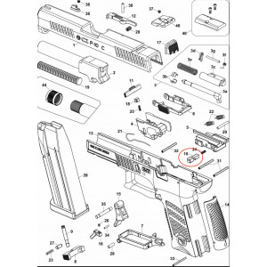 CZ P-10 Trigger Bar Disconnector