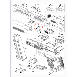 Disassembly plate for CZ P-10 models