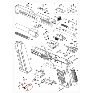 P-10 reversible magazine release