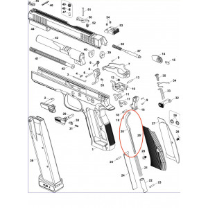 Main spring guide rod compact.