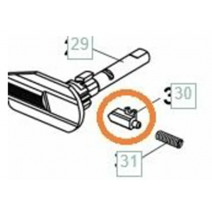 Verrou de levier de sureté.