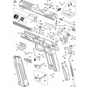 Rear block spring pin
