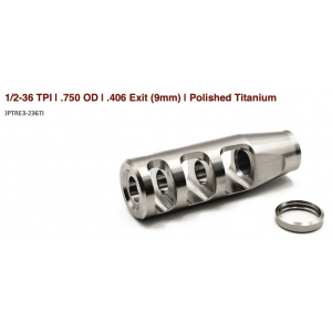 JP 3-Port  Compensator 9mm - Titanium