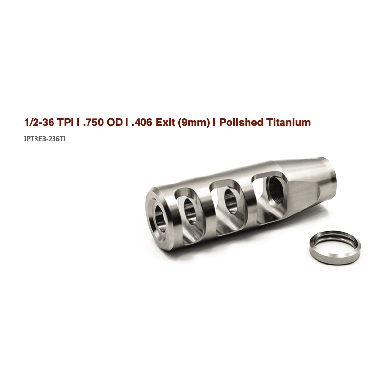 JP 3-Port  Compensator 9mm - Titanium