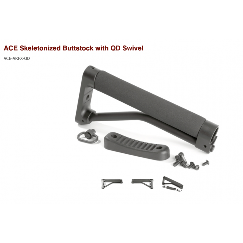 ACE Skeletonized Buttstock with QD Swivel