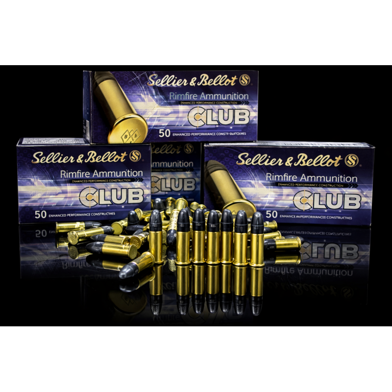 Munitions Sellier Bellot calibre 22Lr 40grs boîte de 50