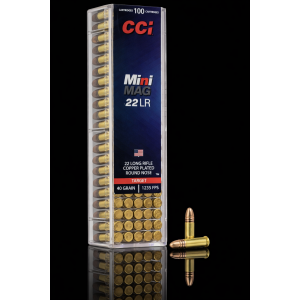 Munitions CCI Mini-Mag calibre 22Lr 36grs boîte de 100