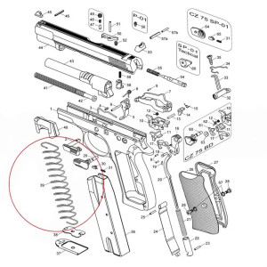 Magazine Spring for MEC-GAR CZ 75 Magazine 19 Rounds